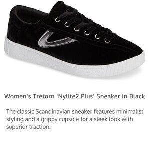 Tretorn nylite Black Velvet lace up sneakers 6